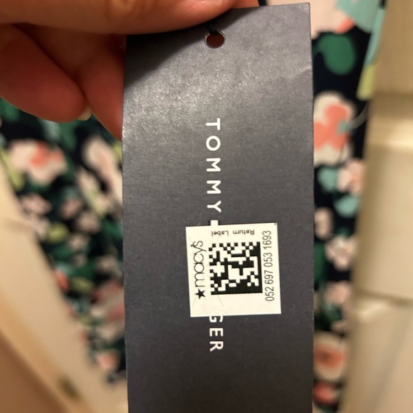 Tommy Hilfiger NWT Sz 8 Navy Blue & Multi Color Floral Dress - Picture 2 of 15